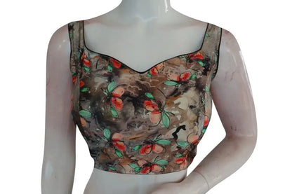 Satin Silk Designer Readymade Saree Blouse - D3blouses