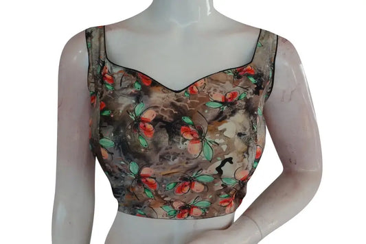 Satin Silk Designer Readymade Saree Blouse - D3blouses