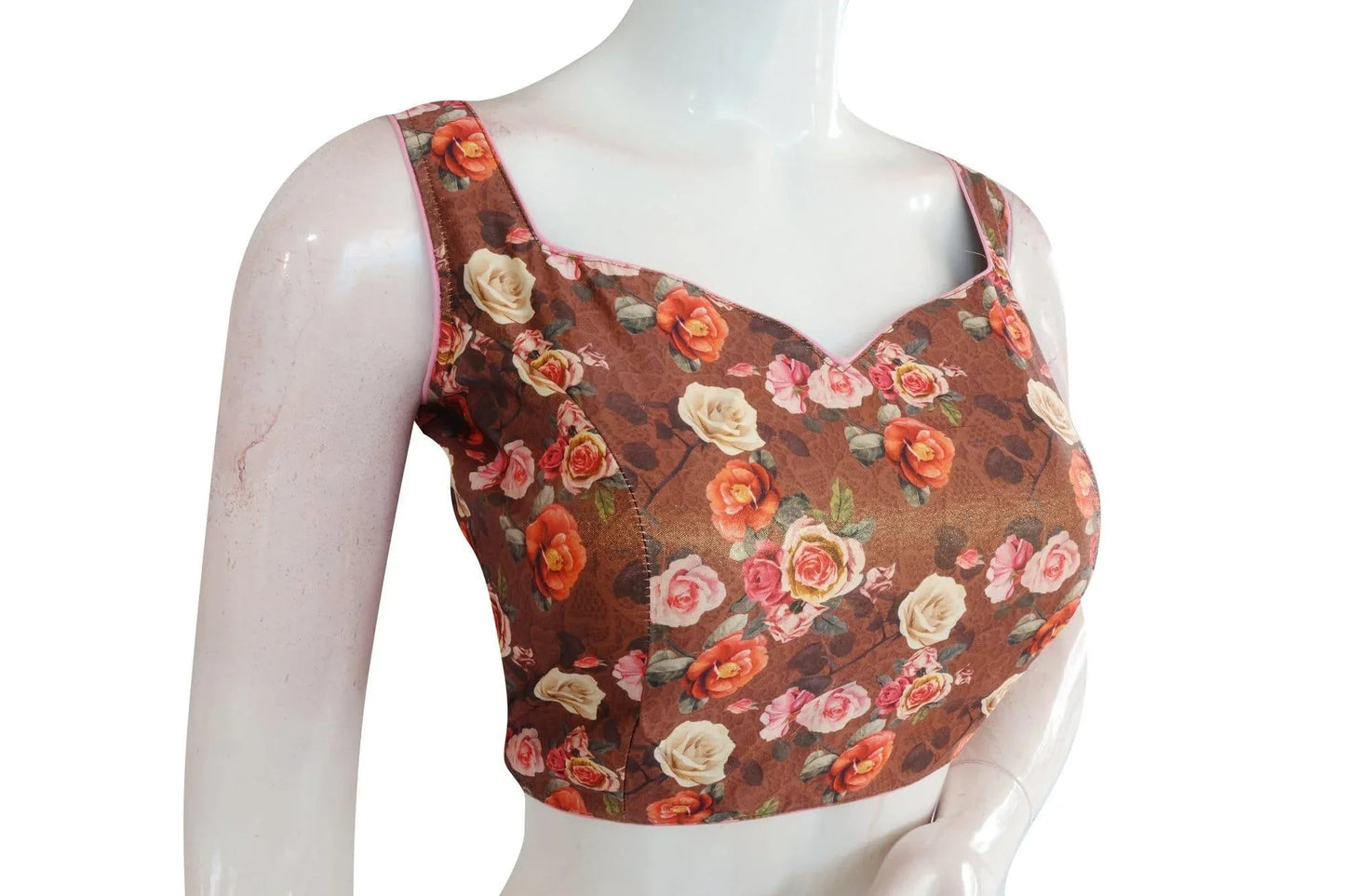 Satin Silk Designer Readymade Saree Blouse - D3blouses