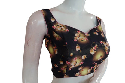 Satin Silk Designer Readymade Saree Blouse - D3blouses