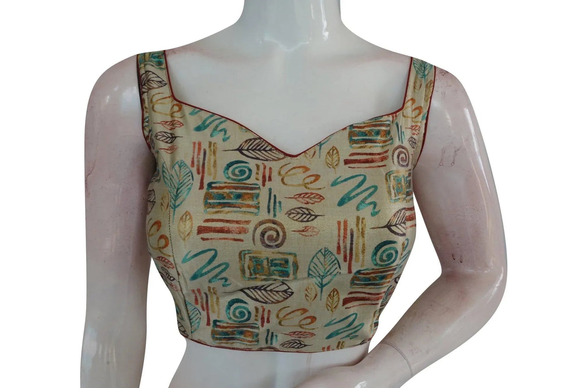 Satin Silk Designer Readymade Saree Blouse - D3blouses