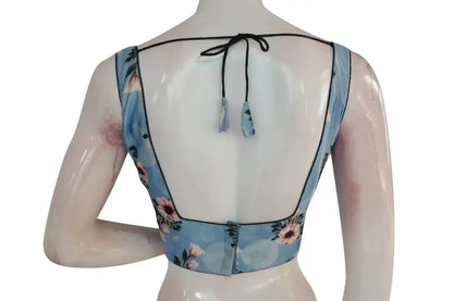 Satin Silk Designer Readymade Saree Blouse - D3blouses