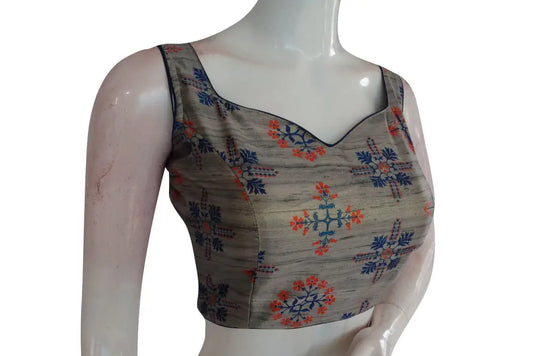 Satin Silk Designer Readymade Saree Blouse - D3blouses
