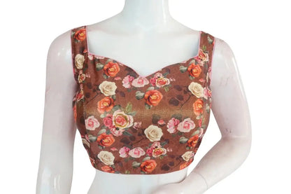 Satin Silk Designer Readymade Saree Blouse - D3blouses