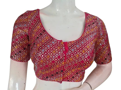 Sequin Designer Saree Blouse – Ready-to-Wear Party & Wedding Choli - D3blouses