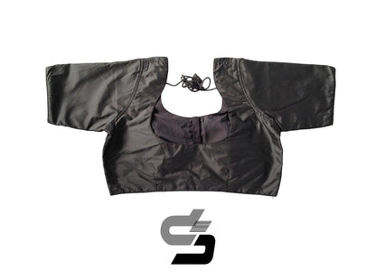 Silver Lining, Plus Size Grey Indian Silk Blouses - D3blouses