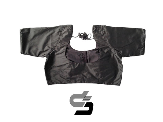 Silver Lining, Plus Size Grey Indian Silk Blouses - D3blouses