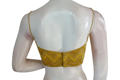 Spaghetti Strap Multi Ikkat Silk Designer Blouse - Vibrant Ethnic Fashion - D3blouses