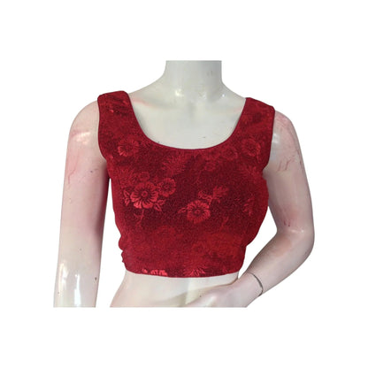 Stunning Maroon Color Designer Blouse | Stylish & Easy to Wear | Indian Fashion - D3blouses