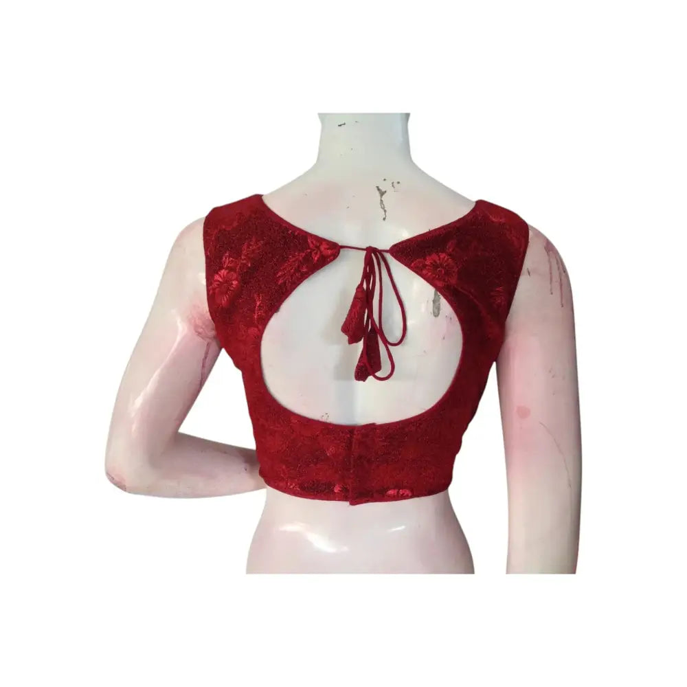 Stunning Maroon Color Designer Blouse | Stylish & Easy to Wear | Indian Fashion - D3blouses