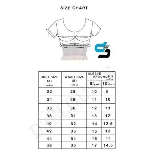 Oceanic Teal Blue Color Organza Puff Sleeve Readymade Blouse - D3blouses