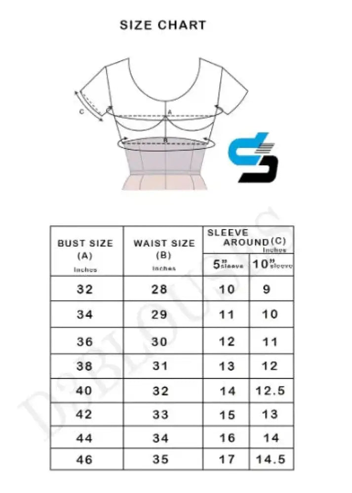 Teal Blue Treasure: High Neck Cotton Saree Blouse - D3blouses