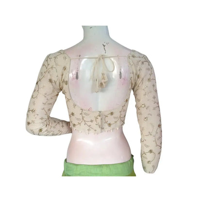 Timeless Elegance: Khadi Cotton Designer Readymade Saree Blouses - D3blouses