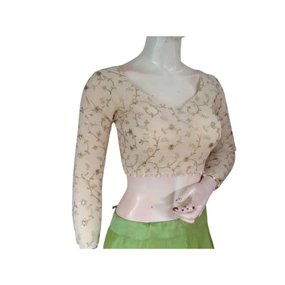 Timeless Elegance: Khadi Cotton Designer Readymade Saree Blouses - D3blouses