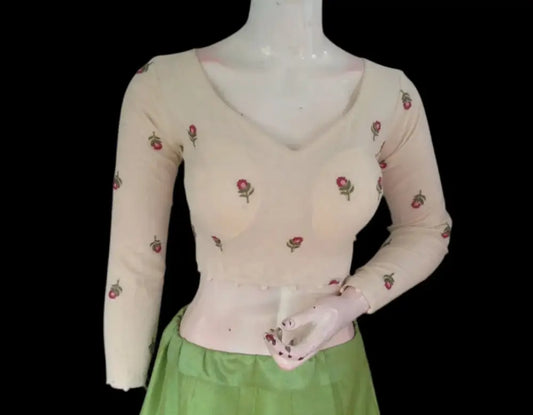 Timeless Glamour: Designer Khadi Cotton Ready made Saree Blouses - D3blouses