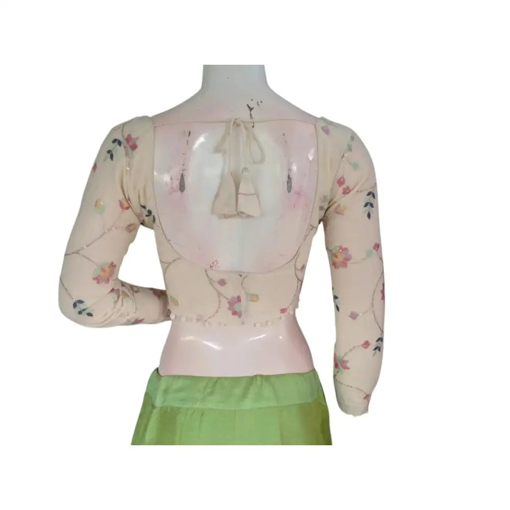 Versatile Wardrobe Essentials: Khadi Cotton Partywear Readymade Saree Blouses - D3blouses