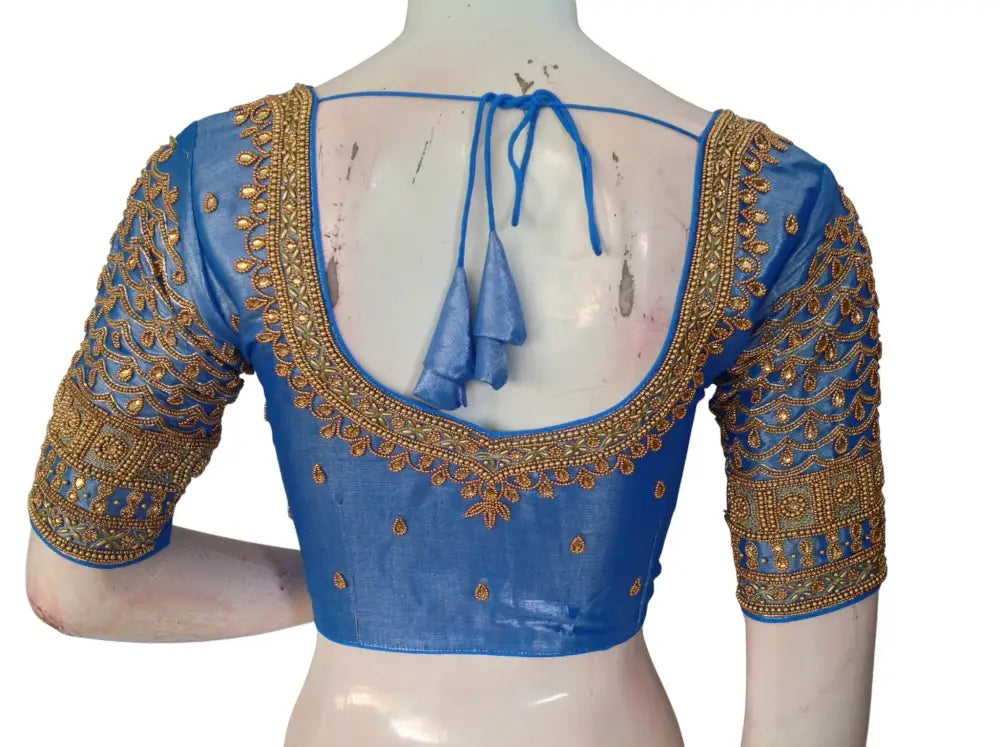 Wedding Silk Saree Blouse | Designer Bridal Readymade Choli | Luxury Indian Ethnic Wear | Multiple Colors - Readymade