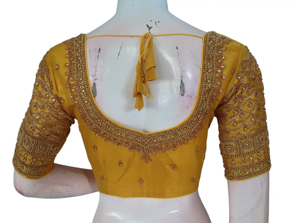 Wedding Silk Saree Blouse | Designer Bridal Readymade Choli | Luxury Indian Ethnic Wear | Multiple Colors - Readymade