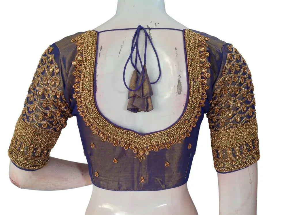 Wedding Silk Saree Blouse | Designer Bridal Readymade Choli | Luxury Indian Ethnic Wear | Multiple Colors - Readymade