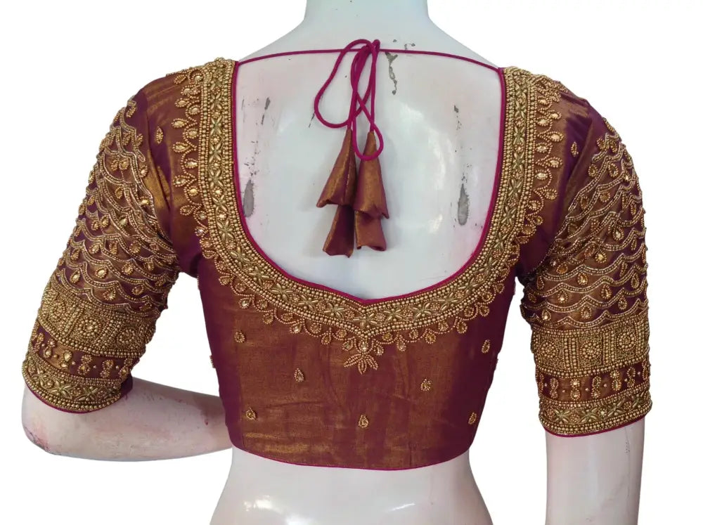Wedding Silk Saree Blouse | Designer Bridal Readymade Choli | Luxury Indian Ethnic Wear | Multiple Colors - Readymade
