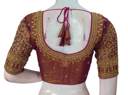 Wedding Silk Saree Blouse | Designer Bridal Readymade Choli | Luxury Indian Ethnic Wear | Multiple Colors - Readymade