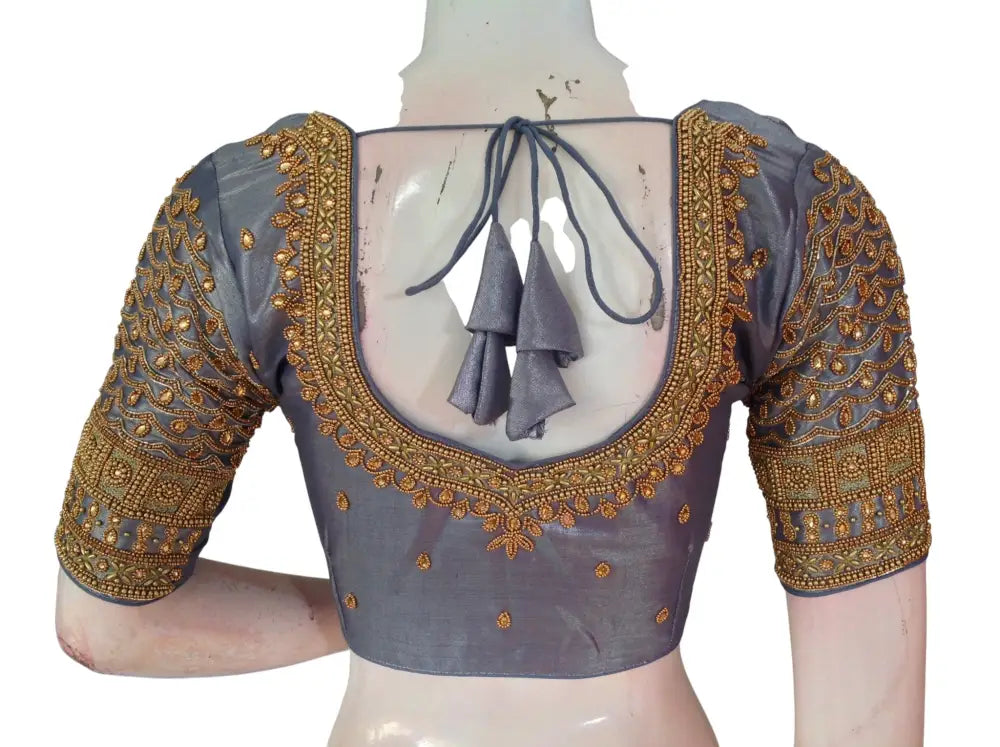 Wedding Silk Saree Blouse | Designer Bridal Readymade Choli | Luxury Indian Ethnic Wear | Multiple Colors - Readymade