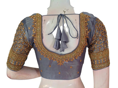 Wedding Silk Saree Blouse | Designer Bridal Readymade Choli | Luxury Indian Ethnic Wear | Multiple Colors - Readymade