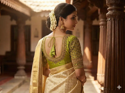 Wedding Silk Saree Blouse | Designer Bridal Readymade Choli | Luxury Indian Ethnic Wear | Multiple Colors - Readymade