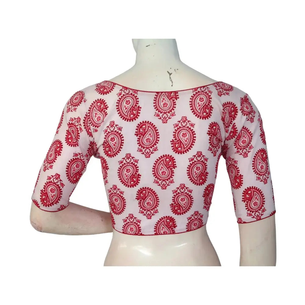 White High Neck Saree Blouse: Essential Cotton Comfort & Style - D3blouses