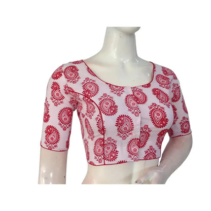 White High Neck Saree Blouse: Essential Cotton Comfort & Style - D3blouses