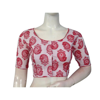 White High Neck Saree Blouse: Essential Cotton Comfort & Style - D3blouses