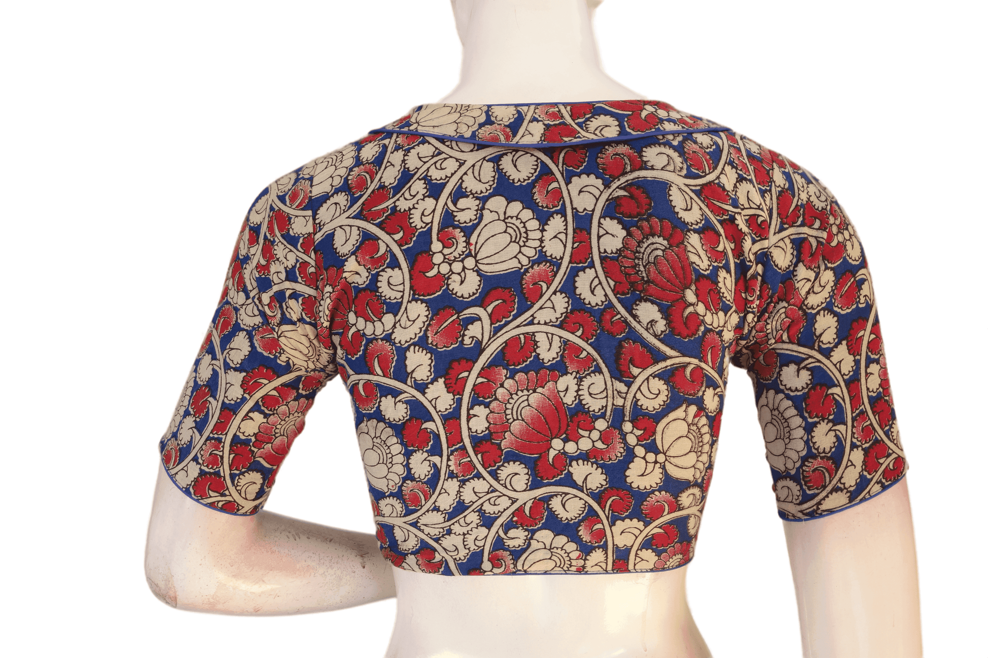 Kalamkari cotton Designer Readymade Saree Blouse - D3blouses