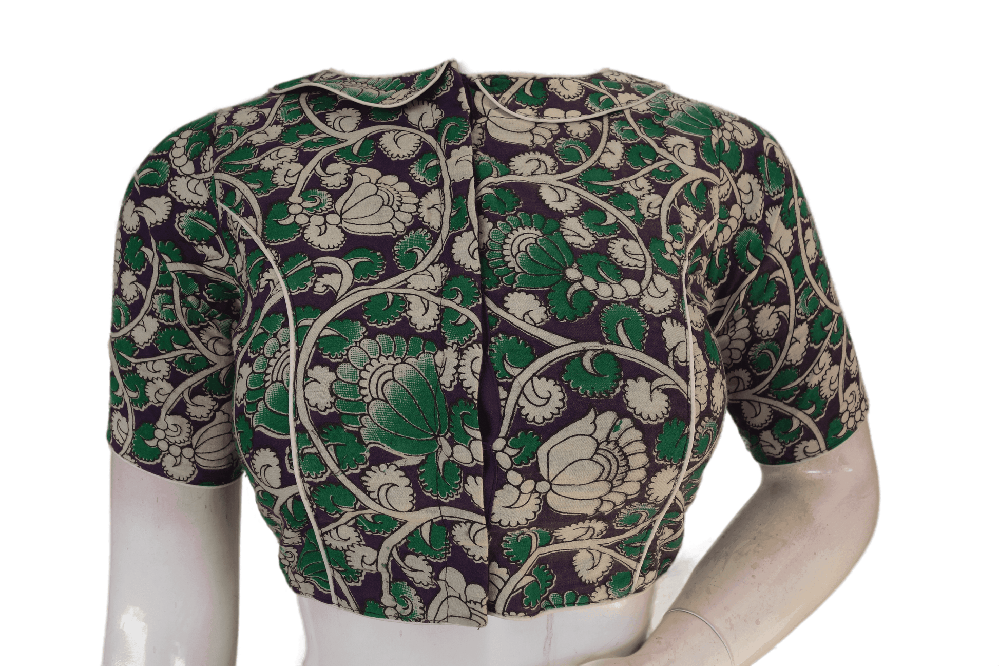 Kalamkari cotton Designer Readymade Saree Blouse - D3blouses