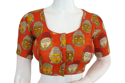 printed silk readymade saree blouse 8