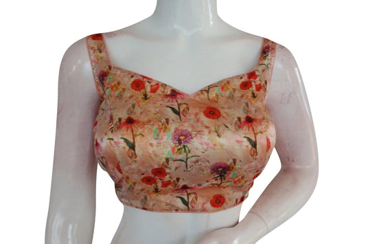 satin silk designer readymade saree blouse 7