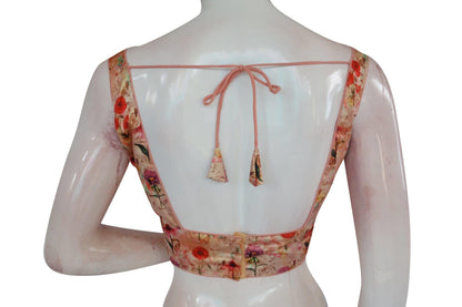 satin silk designer readymade saree blouse 7