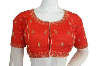 designer embroidered indian saree readymade blouses 5