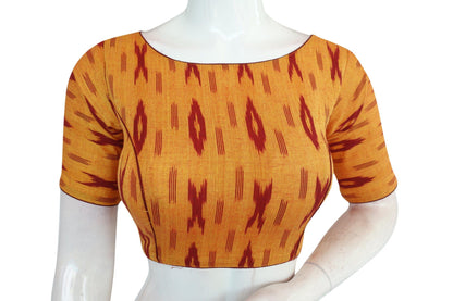 ikkat boat neck designer indian saree readymade blouses