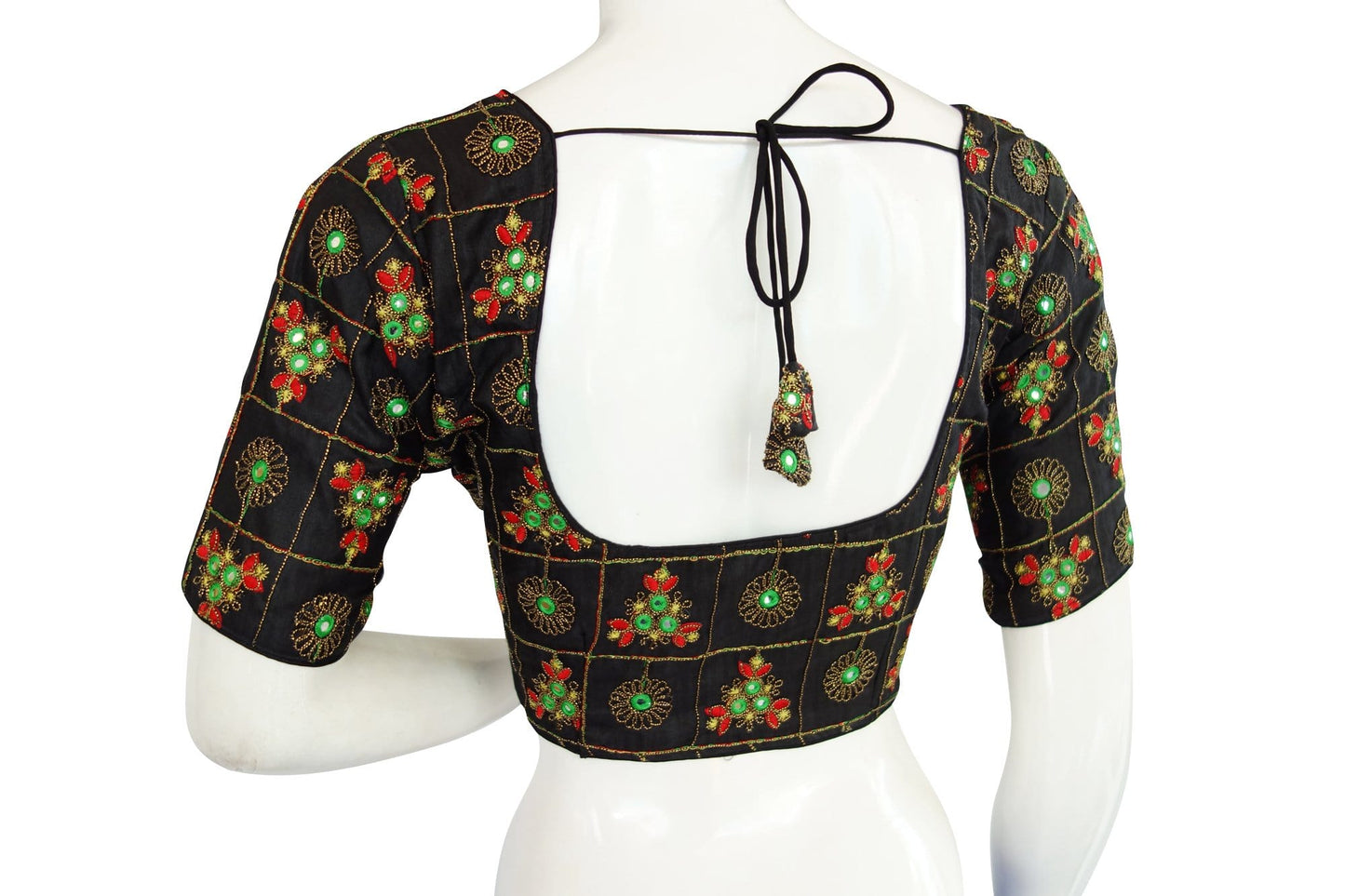 multi color embroidery foil mirror readymade saree blouse indian designer readymade blouse 2