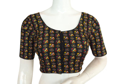 beautiful cotton printed readymade saree blouse 9