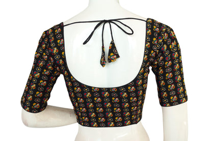 beautiful cotton printed readymade saree blouse 9