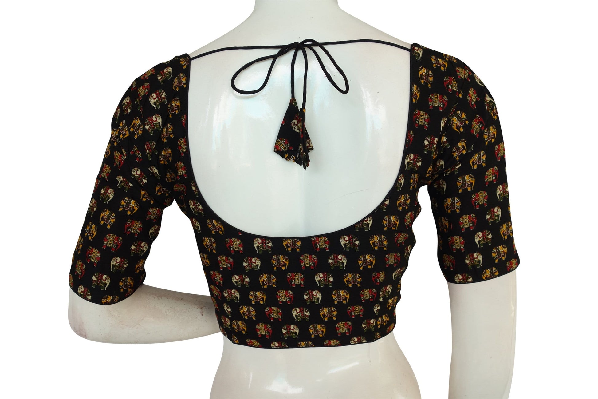 beautiful cotton printed readymade saree blouse 16