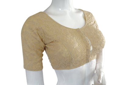 chikankari embroidery readymade saree blouse indian readymade blouse croptop 4