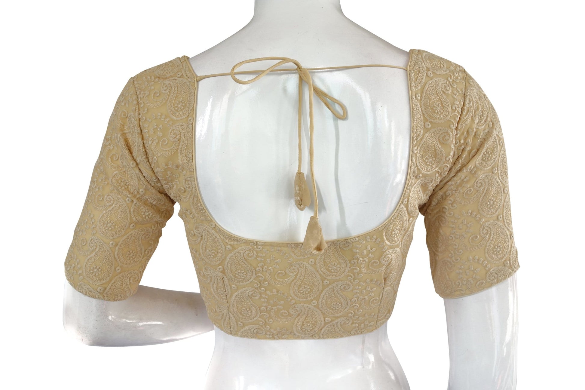 chikankari embroidery readymade saree blouse indian readymade blouse croptop 4