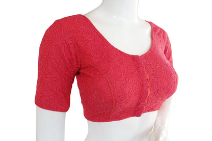 chikankari embroidery readymade saree blouse indian readymade blouse croptop 6