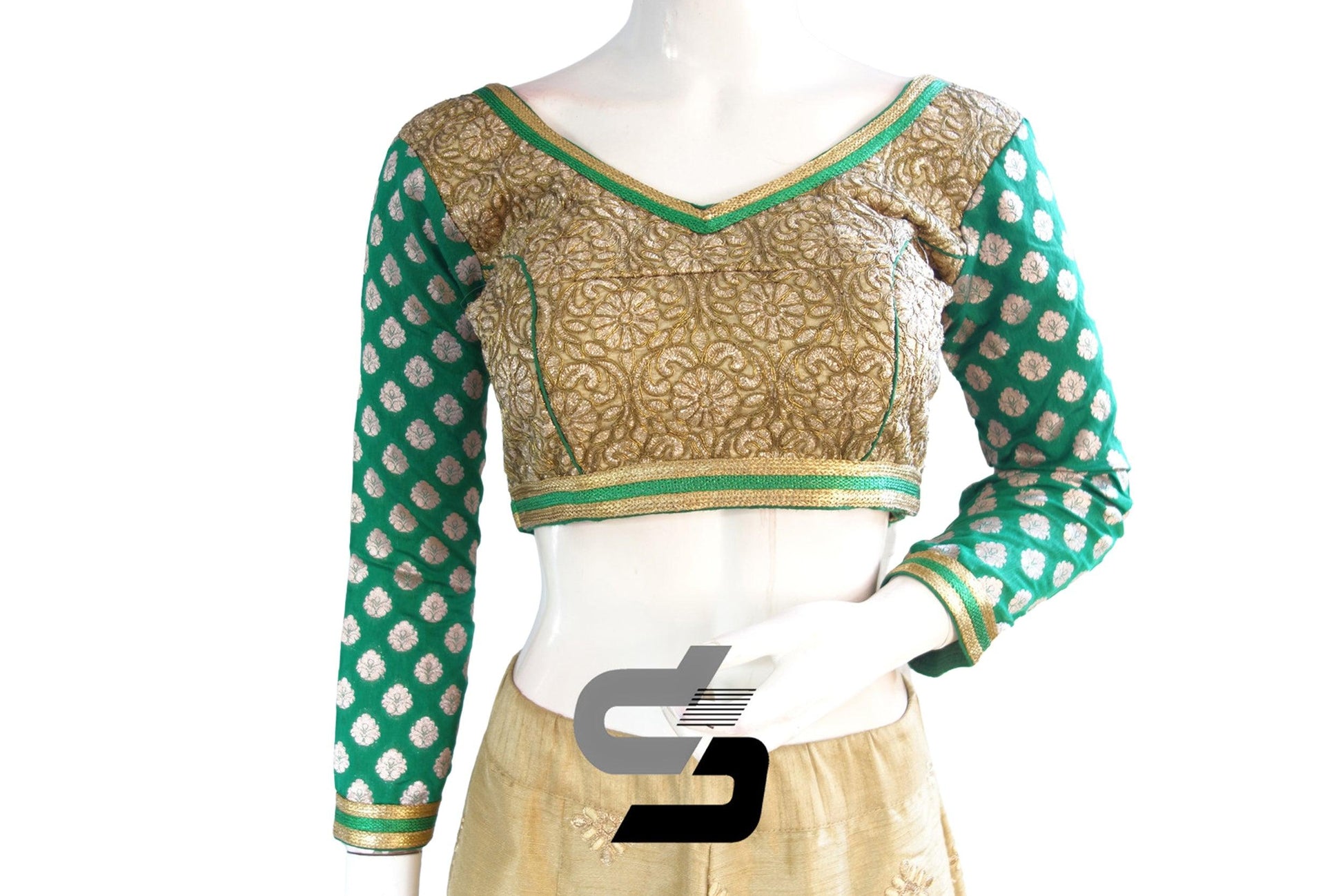 Embroidered Crop Top  Embroidered crop tops, Sleeves designs for