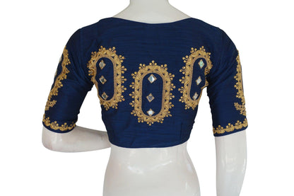 color high neck designer embroidered readymade blouse with mirror indian ready made blouse crop top 4