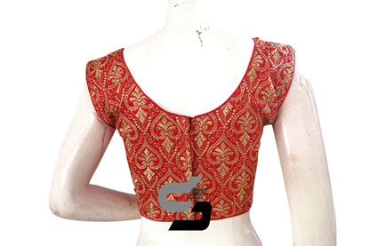 Red Color Embroidery Party Wear Readymade Blouse - D3blouses