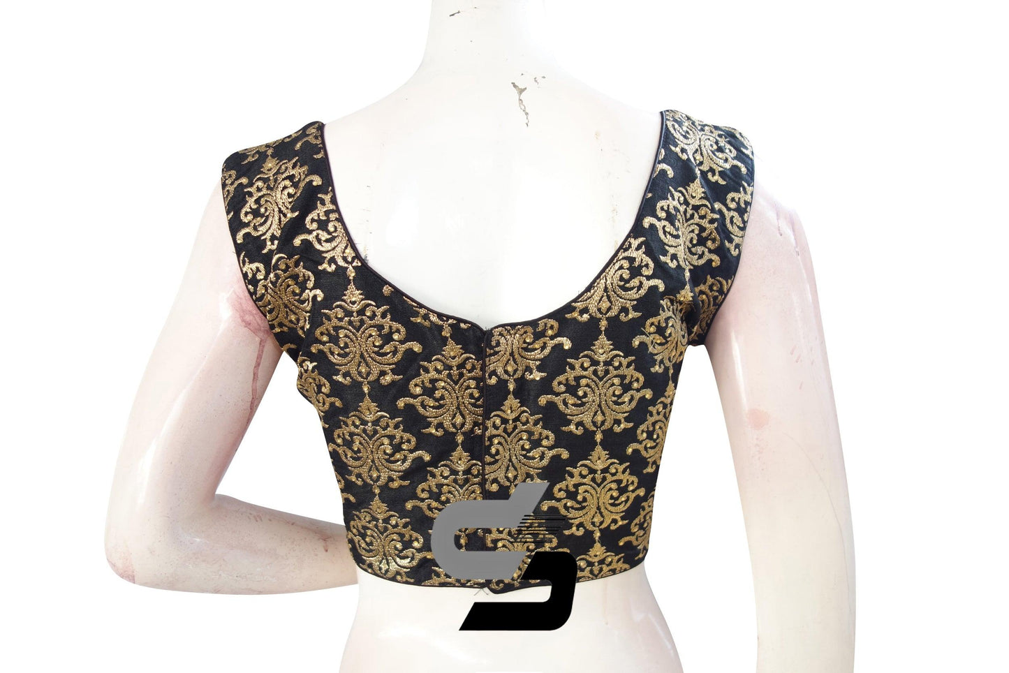Black Color Embroidery Party Wear Readymade Blouse - D3blouses