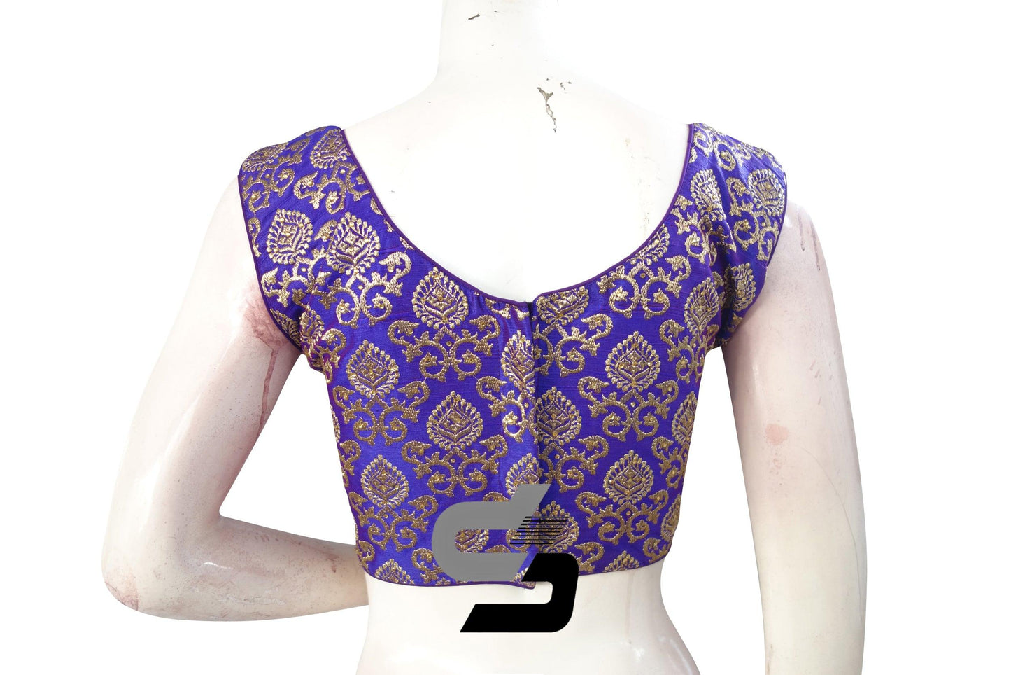 Purple Color Embroidery Party Wear Readymade Blouse - D3blouses